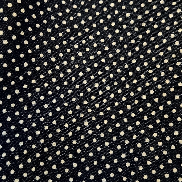 J. Crew Schoolboy cotton navy dotted women’s blazer size 12, polka dot - Picture 8 of 8